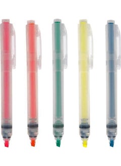 MUJI Push Button Neon Orange Highlighter  - Image 3