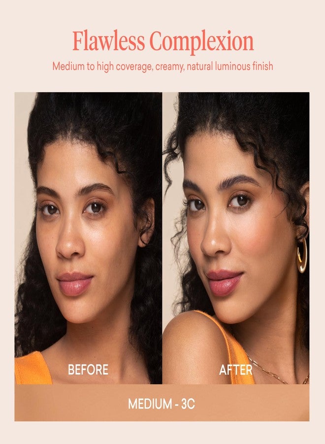 toty. Toty by Sofia Vergara - lumina CC Cream SPF 50+, 100% Mineral Color Correcting Cream - Medium Coverage Foundation & Broad Spectrum Sunscreen for Face - Non Comedogenic - 3C PEBBLE BEIGE - Image 3