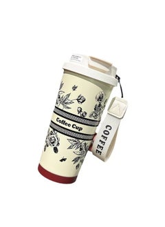 Black Flower Coffee Mug 550ml