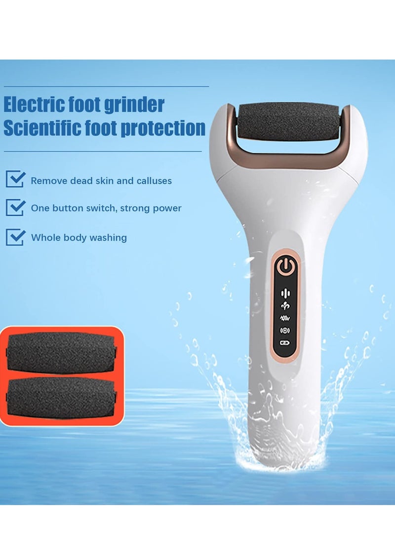 Generic Electric Callus Remover for Feet with 3 Grinding Head,Rechargeable Foot Scraper, Pedicure Machine, Washable Callus Remover Tools, Foot Scrubber File, Professional Pedicure Tools  - Image 4