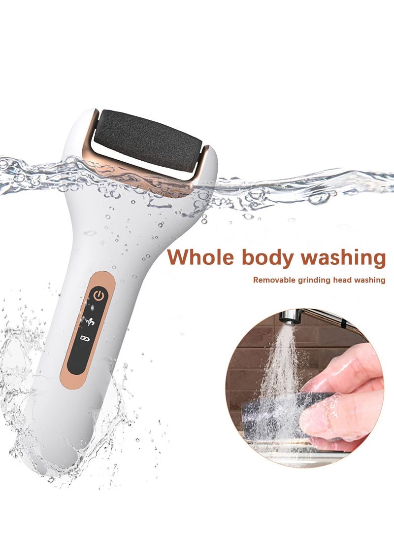 Generic Electric Callus Remover for Feet with 3 Grinding Head,Rechargeable Foot Scraper, Pedicure Machine, Washable Callus Remover Tools, Foot Scrubber File, Professional Pedicure Tools  - Image 2