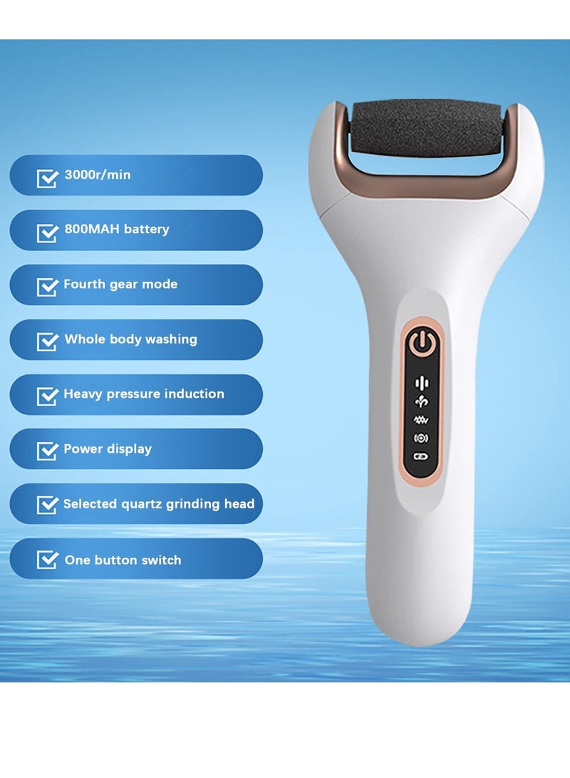 Generic Electric Callus Remover for Feet with 3 Grinding Head,Rechargeable Foot Scraper, Pedicure Machine, Washable Callus Remover Tools, Foot Scrubber File, Professional Pedicure Tools  - Image 3