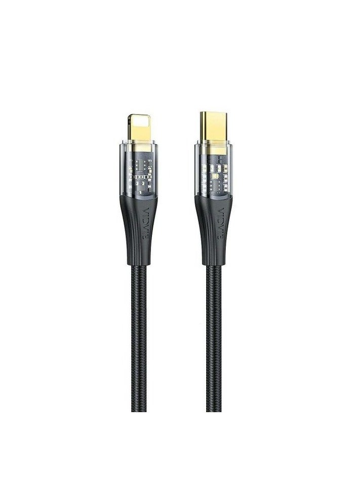 Vidvie CABLE VIDVIE CB4017c&i TYPE-C/IPHONE 1.2M BLACK - Image 3