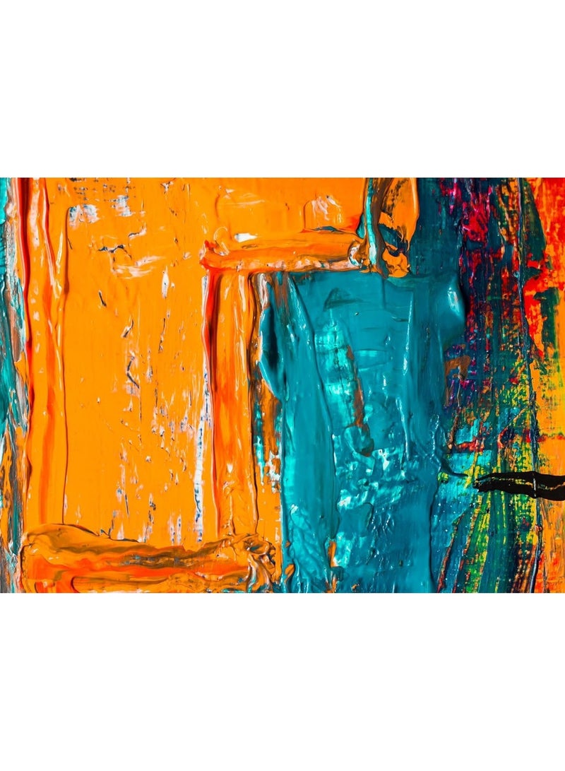 Today Idea Today Idea Contemporary Abstract Canvas Wall Art Prints | Pinewood Framed Wall Décor with Acrylic Coating Home Decor for Bedroom, Living Room, Office14x18" (Painting-21) - Image 1