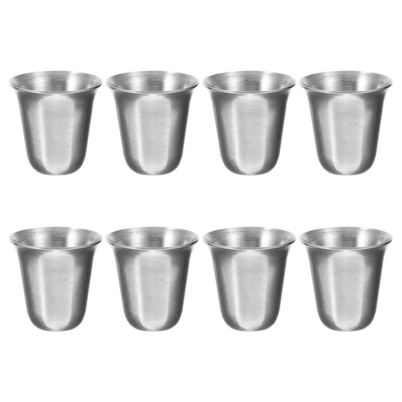Stackable Stainless Steel Communion Cups 8 Pack Food Grade for Church Outdoor Use - Image 2