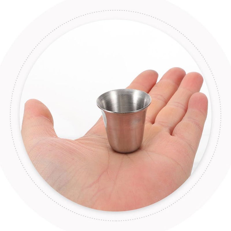 Stackable Stainless Steel Communion Cups 8 Pack Food Grade for Church Outdoor Use - Image 5