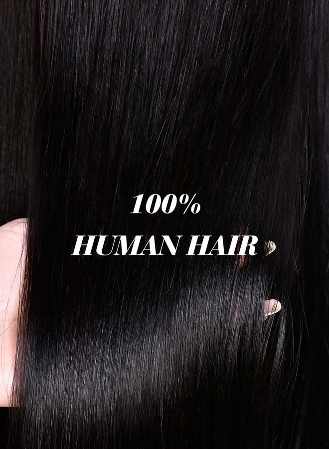Annivia Bob Wig Human Hair with Bangs for Black Women 210% Density Black Bob Wig 100% Human Hair Pre-Bleached Glueless Straight Wigs 12inch（Black） - Image 5