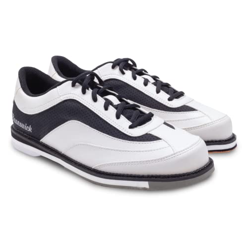 Brunswick Rampage Mens Bowling Shoes (White/Black, us_Footwear_Size_System, Adult, Men, Numeric, Medium, Numeric_12) - Image 1