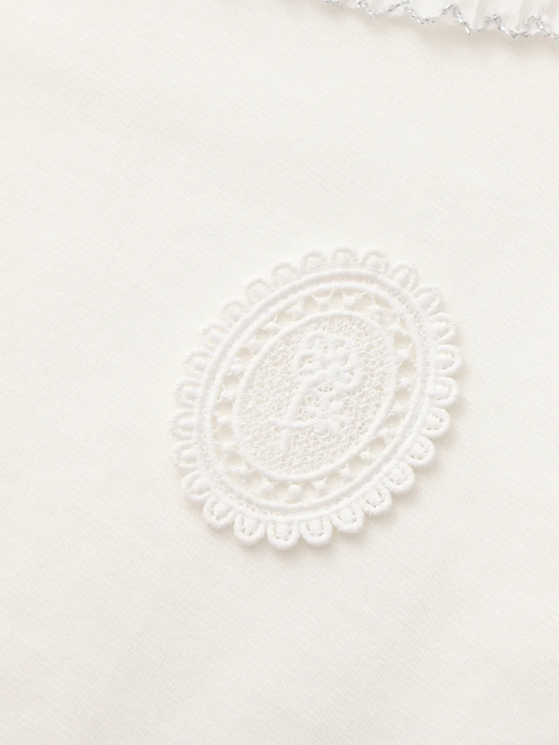 Balabala White Kids Girls Lapel long sleeve T-shirt for Women | Best Price UAE