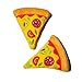 Glow Pups Pizza Slice Dog Toy Squeaky Plush Toys for Small and Medium Dogs Easy to Clean Promotes Mental Stimulation Interactive Playtime Dog Pizza Toy Peach 2 Pack - Image 3