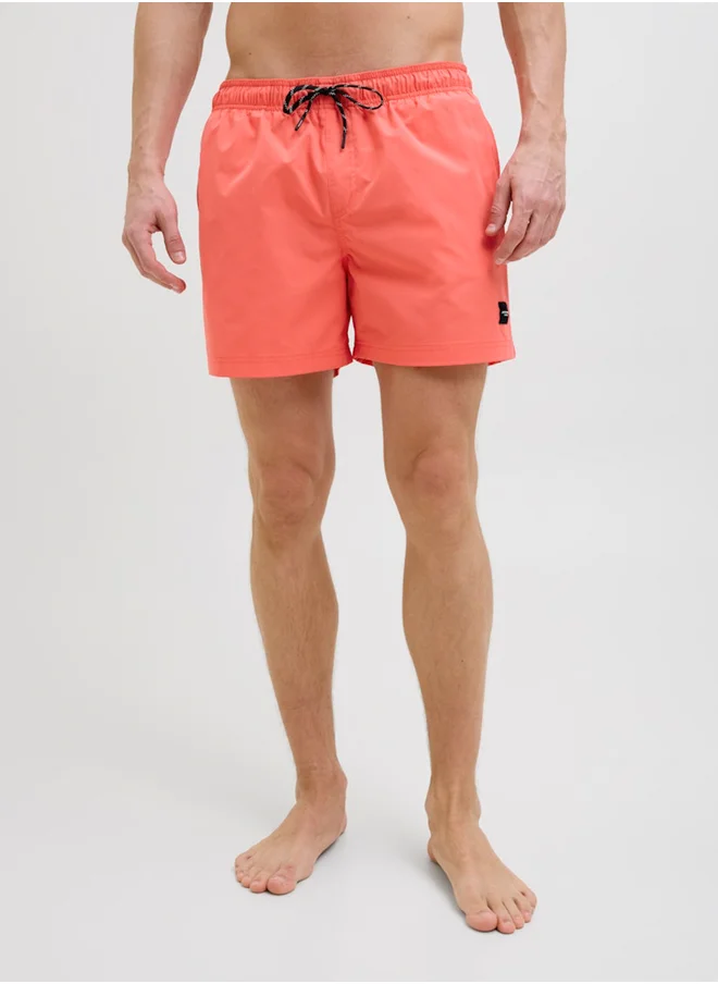 جاك اند جونز Mid Rise Regular Fit Swim Shorts