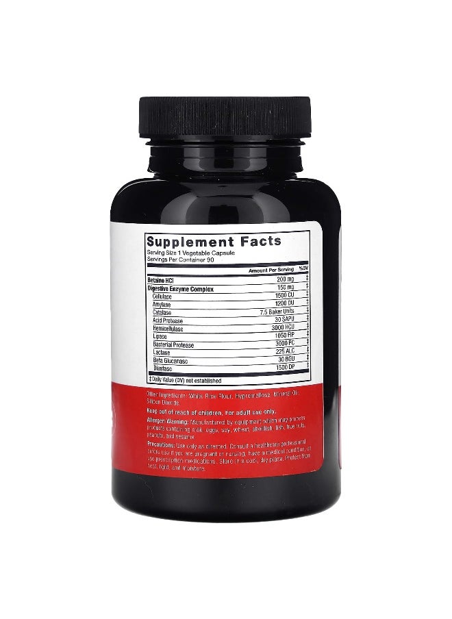 Force Factor Force Factor, Digestive Enzyme Complex, 150 mg, 90 Vegetable Capsules  - Image 2