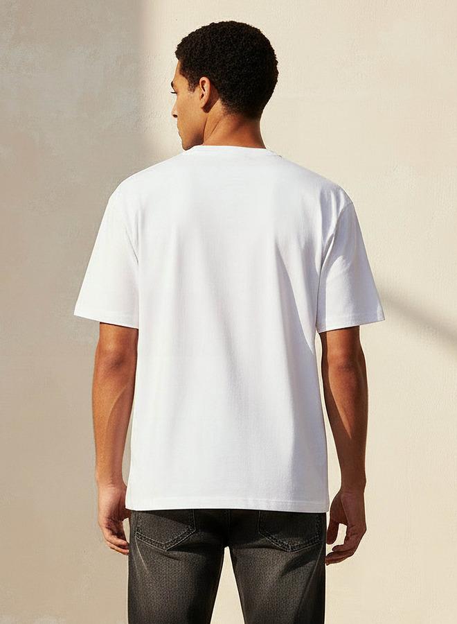SP Characters Snoopy Print Men Regular Fit Crew Neck Short Sleeves T-shirt - Image 4