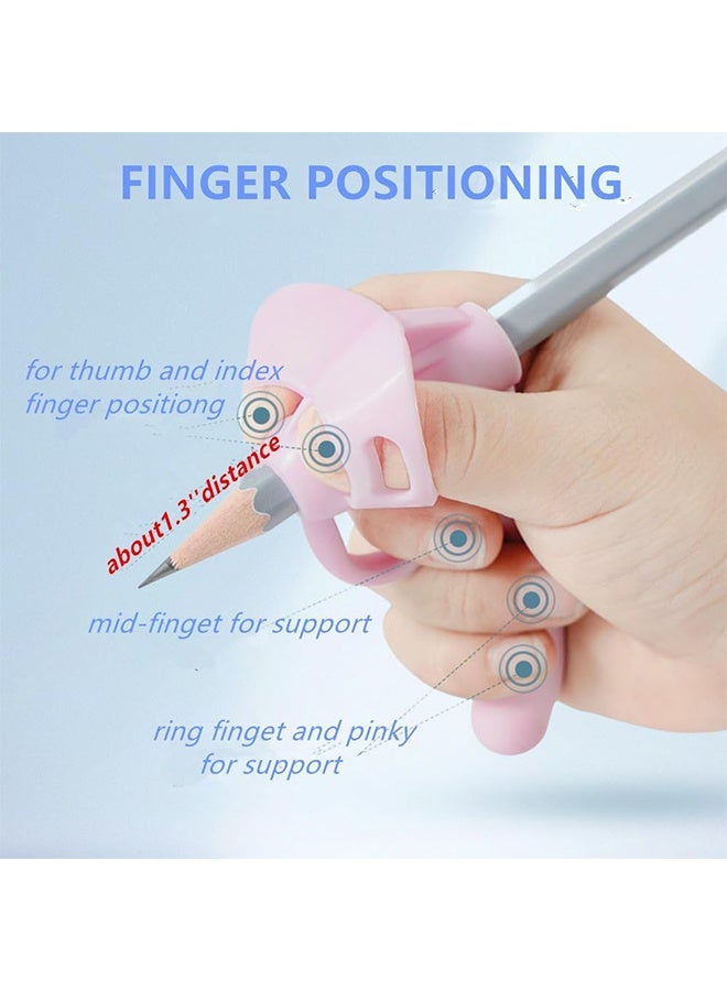 Lemon 8 Pack Pencil Grips for Kids Handwriting, Pencil Grippers, Toddler Pencil Grip Pencil Holder for Kids, Finger Grips Posture Correction Writing Tool for Toddlers Preschooler Training - Image 2