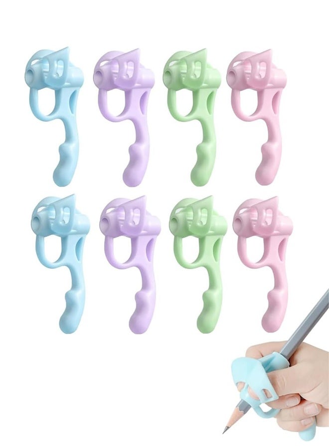 Lemon 8 Pack Pencil Grips for Kids Handwriting, Pencil Grippers, Toddler Pencil Grip Pencil Holder for Kids, Finger Grips Posture Correction Writing Tool for Toddlers Preschooler Training - Image 1