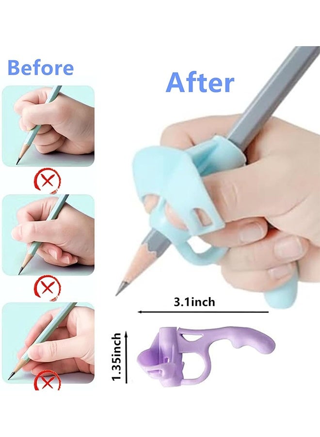 Lemon 8 Pack Pencil Grips for Kids Handwriting, Pencil Grippers, Toddler Pencil Grip Pencil Holder for Kids, Finger Grips Posture Correction Writing Tool for Toddlers Preschooler Training - Image 4