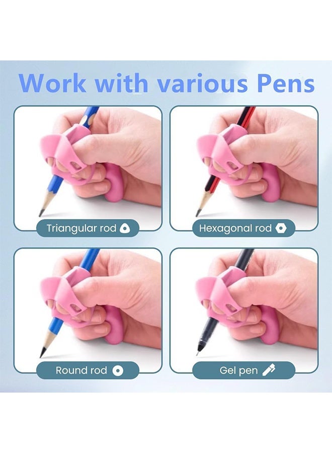 Lemon 8 Pack Pencil Grips for Kids Handwriting, Pencil Grippers, Toddler Pencil Grip Pencil Holder for Kids, Finger Grips Posture Correction Writing Tool for Toddlers Preschooler Training - Image 3