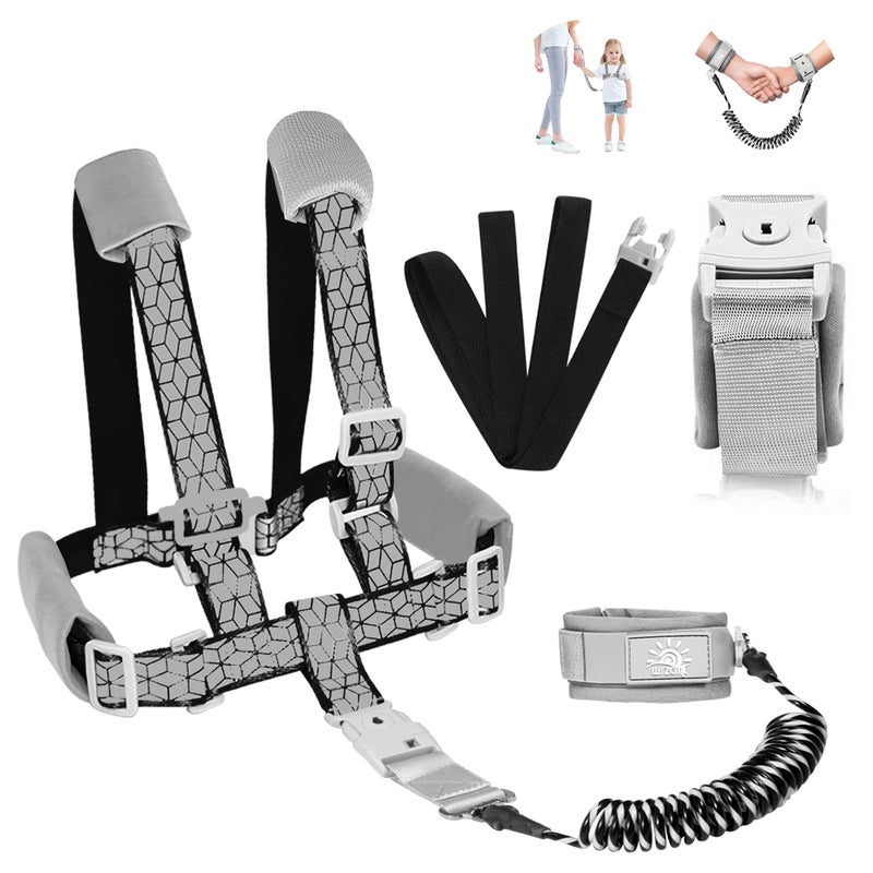 WSZCML Toddler Leash for Walking, Toddler Safety Harnesses Leashes, Safety Harness with Lock for Kids, Anti Lost Wrist Link for Toddlers ï¼ŒUpgrade with Reflective Tape Linerï¼ˆ6.5ftï¼‰for Kids - Image 1