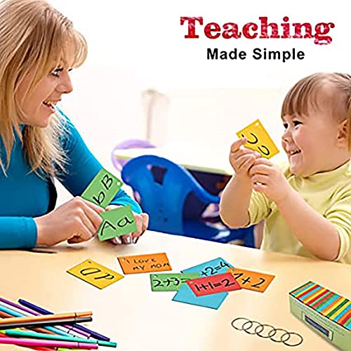True-Ally unruled Index Flash Cards - 3x5 inch, Colored, 75 Cards, 200 GSM - with Free Binder Rings for cue Cards, Cheat Sheets, exam, Interview Preparation (3x5 inch Colored - 75 Sheets) - Image 4