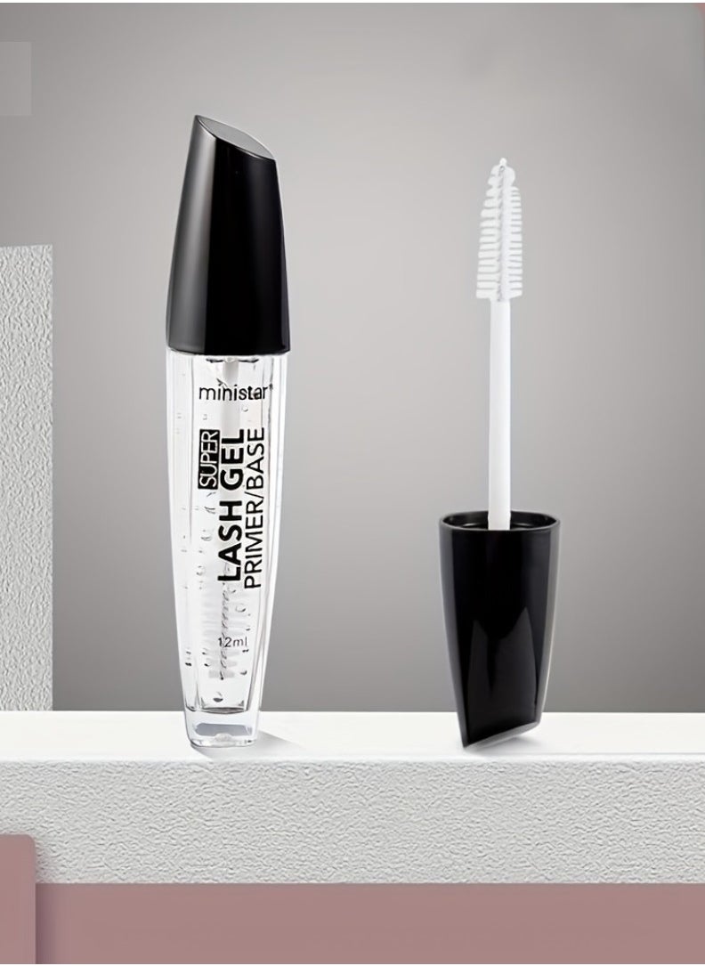 Ministar - Lash Gel Primer Base Mascara Primer for Eyelashes Lash and Brow Gel Mascara Eye Makeup Thickens Lashes with Voluptuous Volume and Helps Enhance Wear Separates Eyelashes and Sets Eyebrow - Image 1