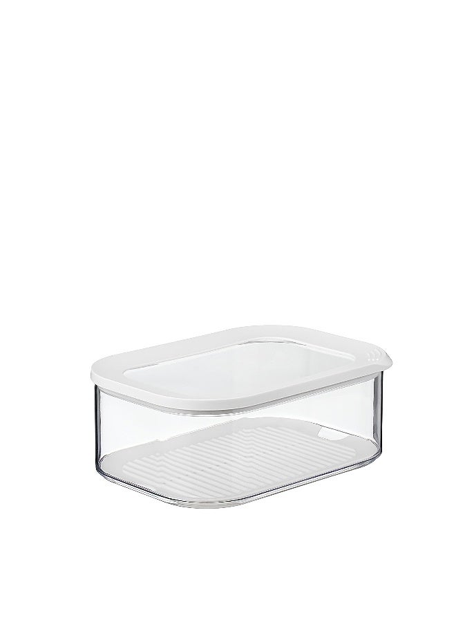 Mepal, MODULA Cheese Box for Cheddar or Mozzarella with Transparent Lid, Airtight, Portable, BPA Free, Holds 68 oz, 1 Count - Image 1