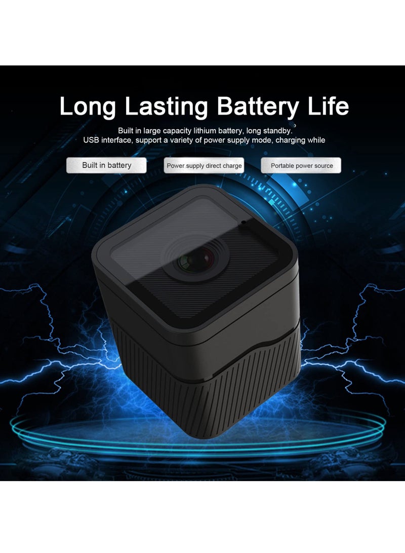 Zikra Action Camera, 1080P HD Mini Portable Sports Camera, Hotspot Action Camera with Microphone, 256G Memory Card Expand Battery Powered USB Charging, for Outdoor - Image 4