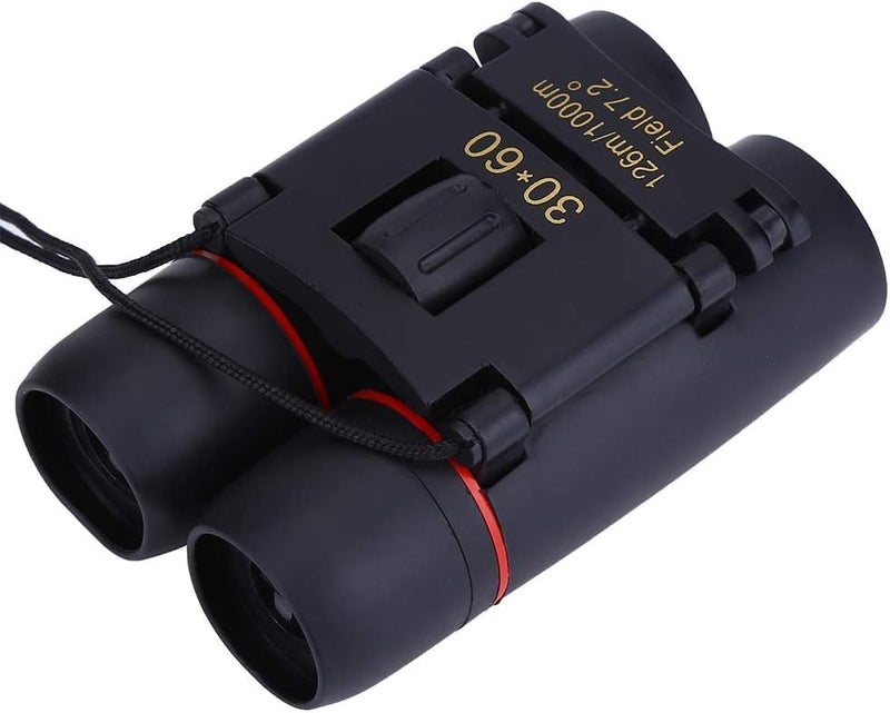 Lukzer 30x60 HD Compact Binoculars for Bird Watching, Travel & Stargazing – Waterproof Foldable Dual Focus Telescope with Prism Lens for Hunting, Camping, Sports – Pocket Size with Carry Case - Image 1