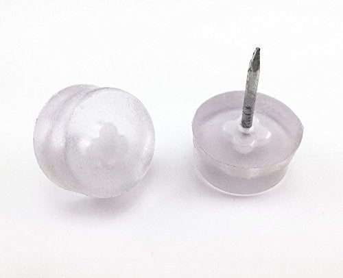 Yueton 50pcs 20mm Anti-Slip Rubber Pad Furniture Chair Leg Feet Pads Table Wood Floor Protectors (Clear) - Image 5