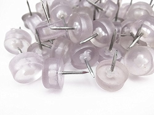 Yueton 50pcs 20mm Anti-Slip Rubber Pad Furniture Chair Leg Feet Pads Table Wood Floor Protectors (Clear) - Image 2