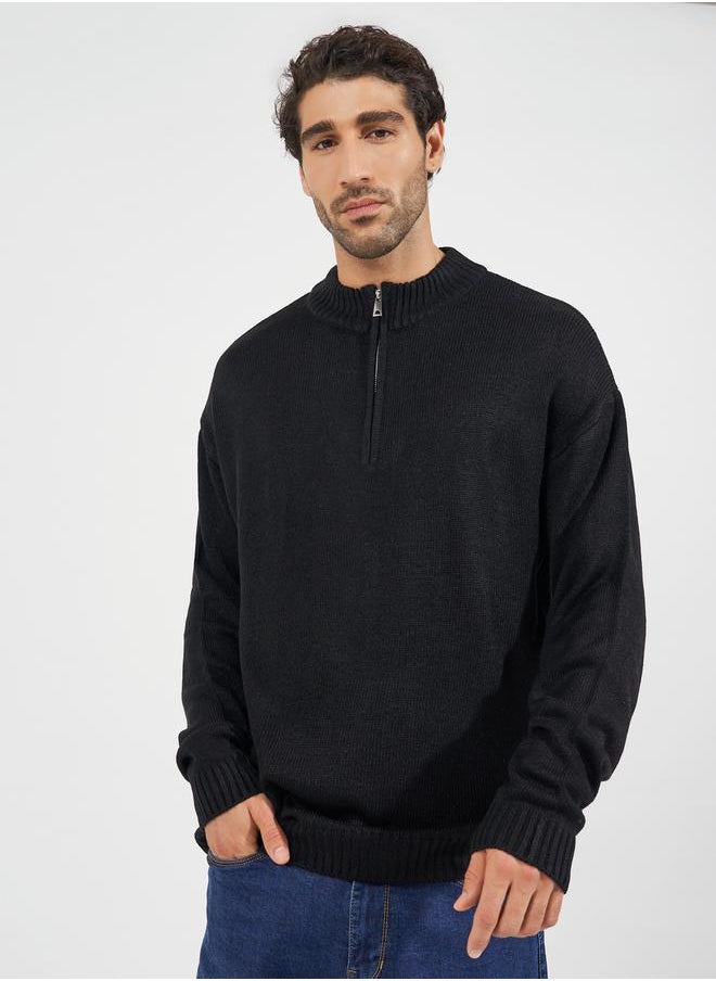 Relaxed Fit Quarter Zip Up Lightweight Sweater - pzsku/ZE9048DD8C88342CAEF1BZ/45/_/1728387042/2f808dc8-1ba0-495f-953d-cbddd19185a0