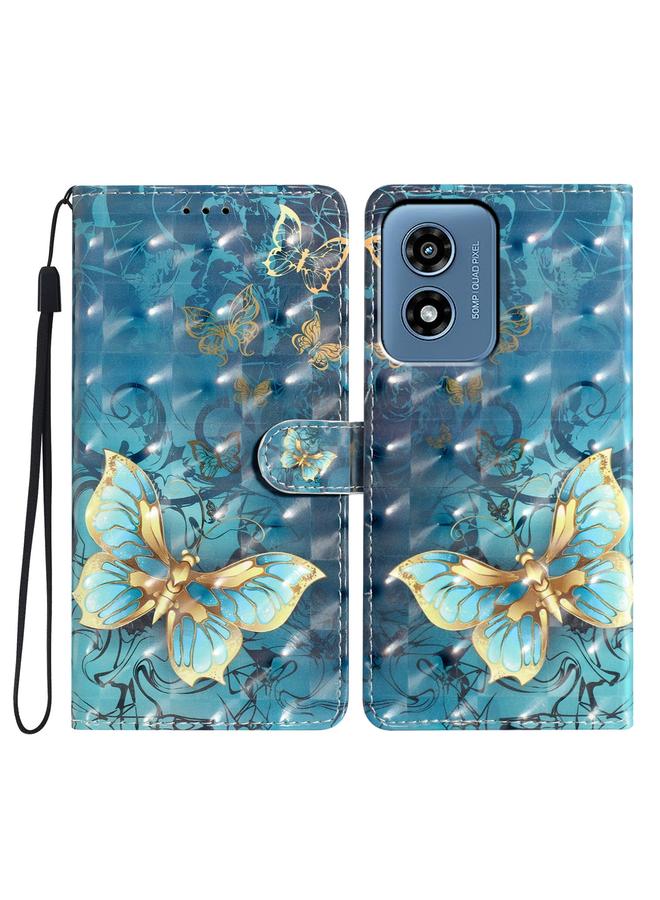 S-TOP Case For Motorola Moto G Play 2024 3D Pattern Leather Phone Case - Image 1