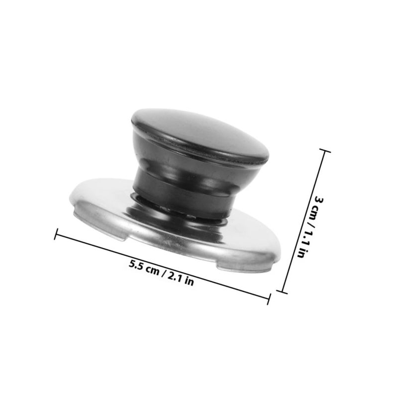 Stainless Steel Teapot Whistle Lid Replacement Cover Knob 2 Pcs Heat Resistant - Image 3
