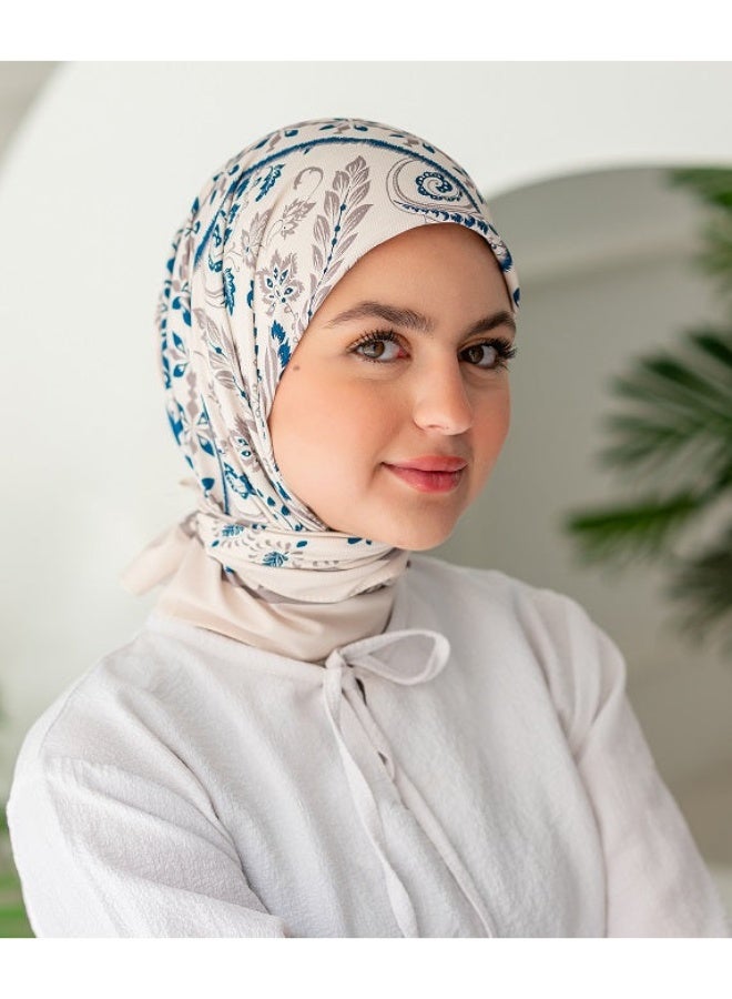 كايان طرحة قطن تريسي مربعة بتصميم مميز - متعدد الألوان - Image 1