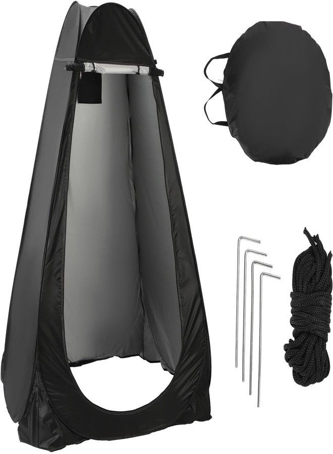 Harions Privacy Portable Outdoor Camping and Hiking Shower Toilet Tent,Changing Room for Camping and Beach, Instant Easy Set Up Foldable Tent with Carry Bag,(Black) - Image 1