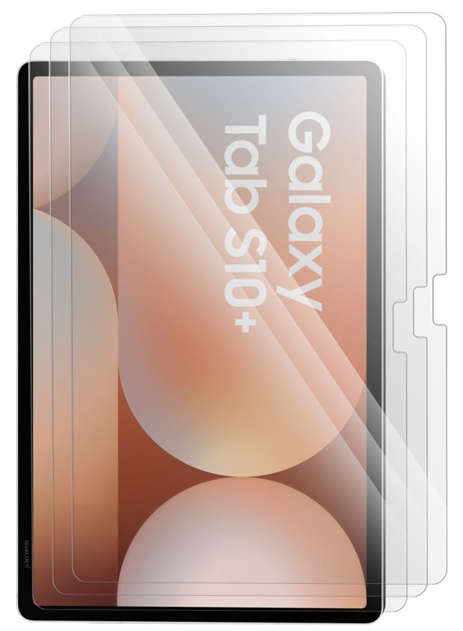 DUSALA 3Packs Samsung Galaxy Tab S10 Plus Premium Screen Protector Full Coverage, Scratch-Resistant Anti Bubble - Clear - Image 1