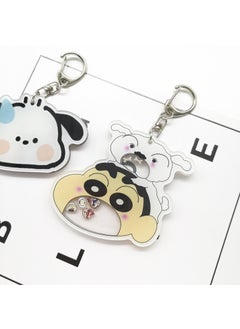 Crayon Shinchan Acrylic Keychain Bag Charm Xiao Xin and Xiao Bai Ya Le