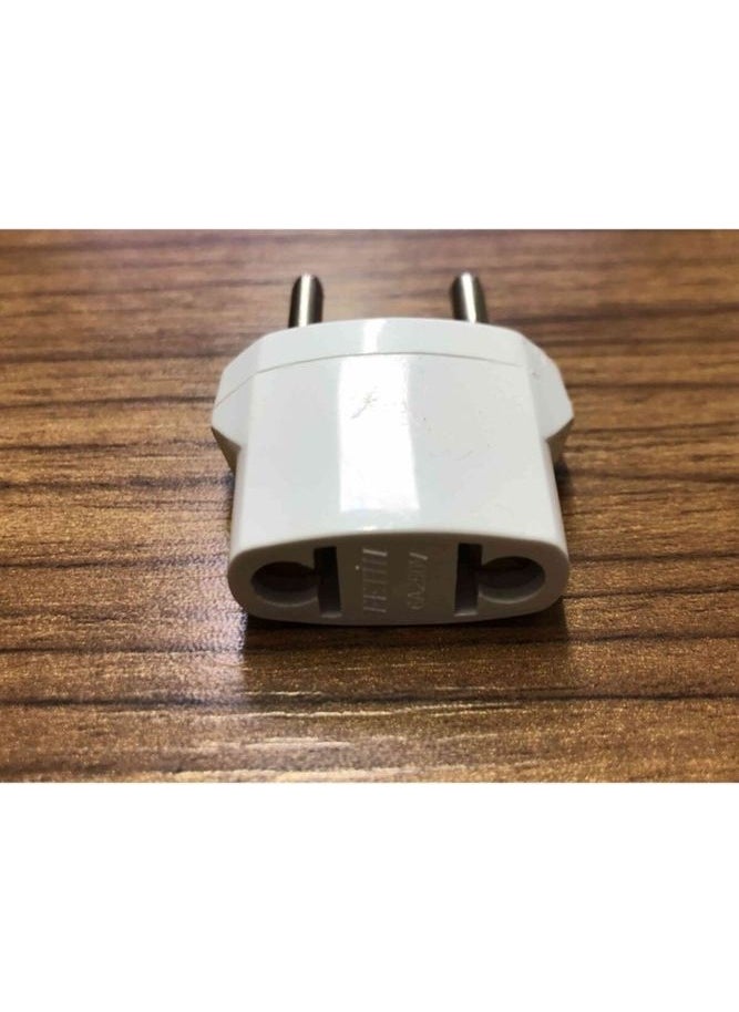 Axe Tools Ax Tools Converter from American Sockets to Turkish Sockets Converter White Adapter  - Image 4