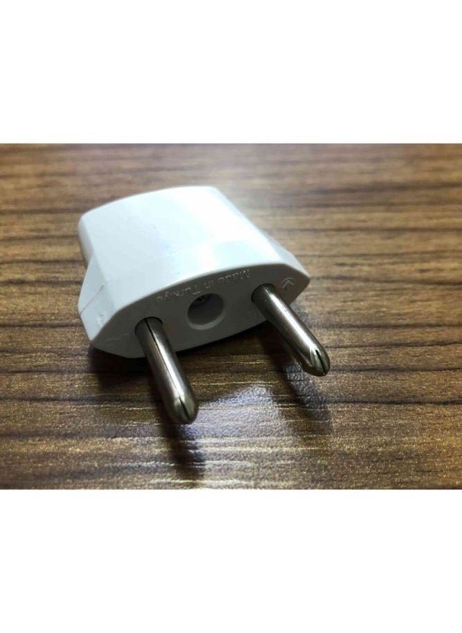 Axe Tools Ax Tools Converter from American Sockets to Turkish Sockets Converter White Adapter  - Image 5