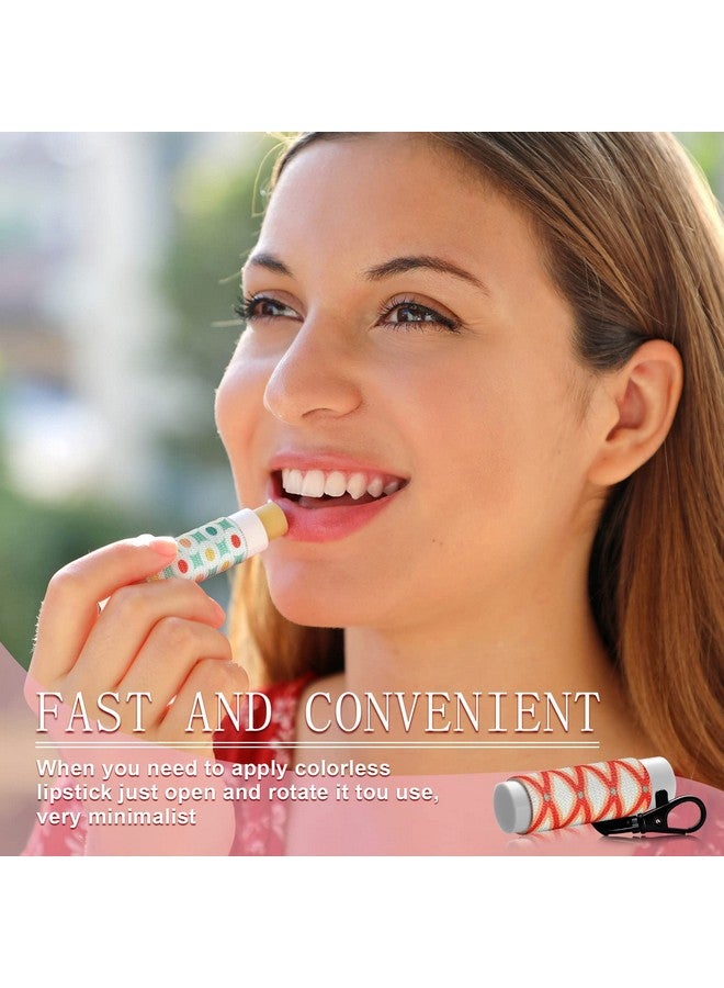 سوريو مجموعة من 10 قطع من حامل مرطب الشفاه من Sureio، سلسلة مفاتيح، حامل أحمر شفاه مضغوط، حامل ملمع شفاه، سلسلة مفاتيح، مشبك مرن لأحمر الشفاه (نمط ريفي) - Image 4