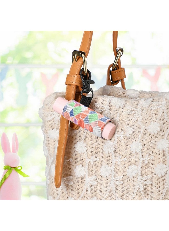 سوريو مجموعة من 10 قطع من حامل مرطب الشفاه من Sureio، سلسلة مفاتيح، حامل أحمر شفاه مضغوط، حامل ملمع شفاه، سلسلة مفاتيح، مشبك مرن لأحمر الشفاه (نمط ريفي) - Image 5