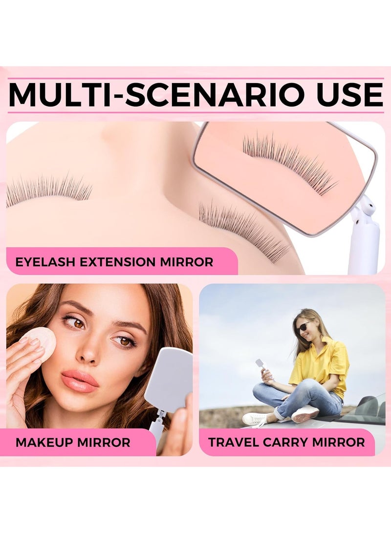 Large Flexible Square Lash Mirror, Lightweight Folding Makeup Cosmetic Inspection for Travel - Image 3