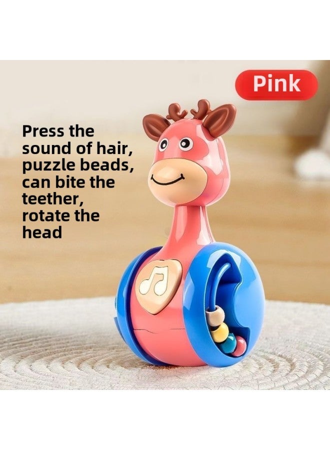 Fawn Sliding Tumbler Baby Toy Baby Children's Educational Early Education 3-12 Months Newborn Soothing Rattle-Color: Fawn Sliding Tumbler E-commerce Box  - Image 1