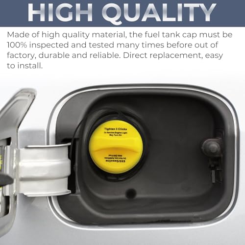 Anleecap E85 Gas Cap Fuel Cap for Chevrolet GMC Cadillac, 2007-2008 Silverado/Sierra 1500(not included Classic&HD), 2007-2011 Tahoe/Avalanche/Yukon 1500/Suburban 1500, 2009-2011 Escalade ESV EXT, GT295 - Image 4