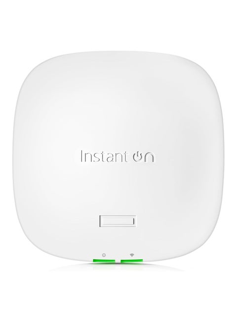 Aruba Instant On AP25 is a Wi-Fi 6 (802.11ax) access point designed for small and medium-sized businesses that require high-speed and reliable wireless connectivity
