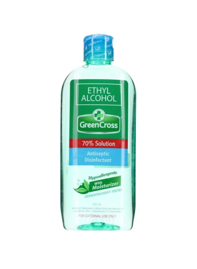 Green Cross Ethyl Alcohol 70% Antiseptic Disinfectant Solution with Moisturizer, 250ml