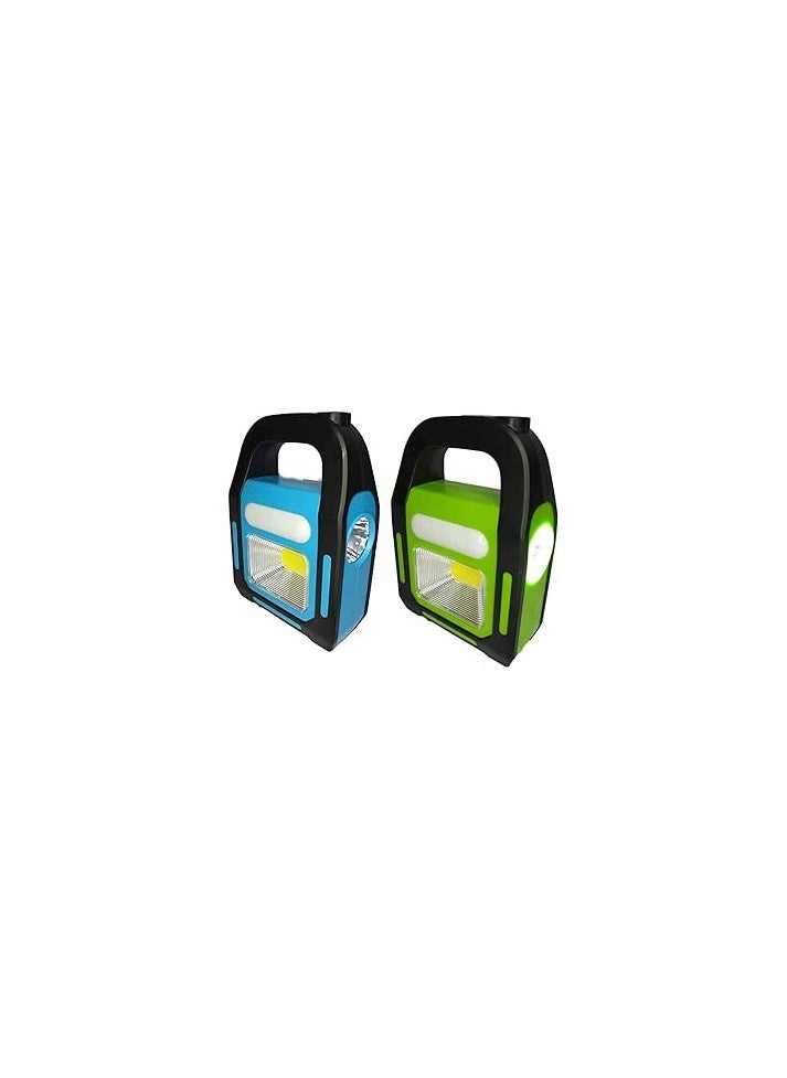 جنرال كشاف تخييم شمسي متعدد الالوان USB ‏3 في 1 LED COB الاكثر سطوعا وقابل للشحن 