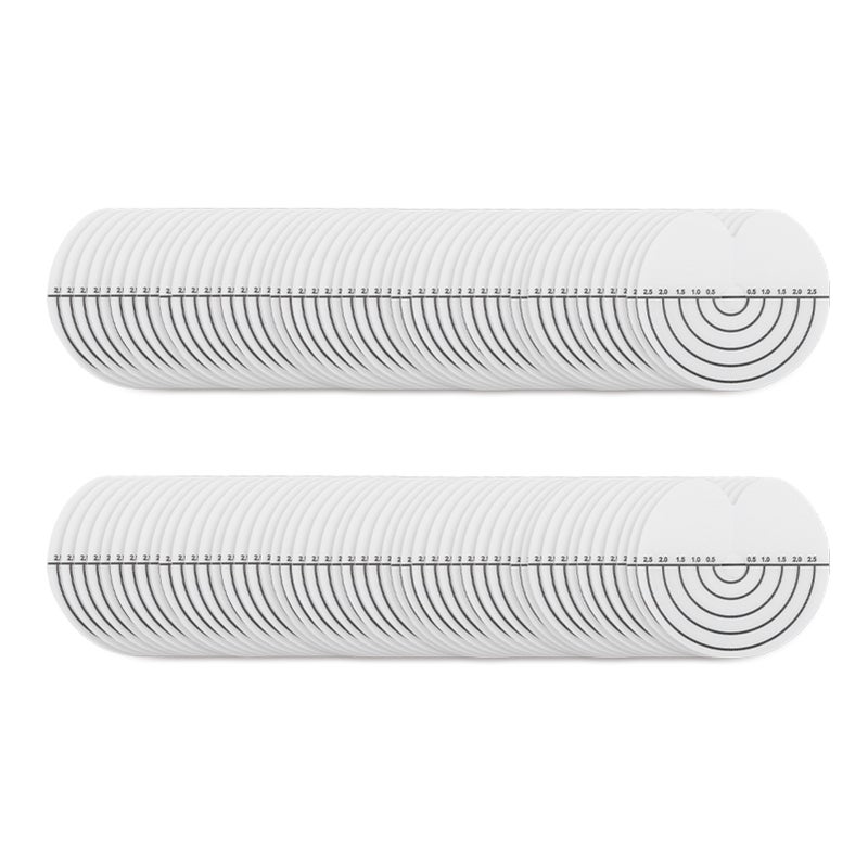 100Pcs Hair Heat Shield Guards with Scale Single Hole PVC Clear Fusion Glue Protector Hair Extension Tools for Hair - Image 1