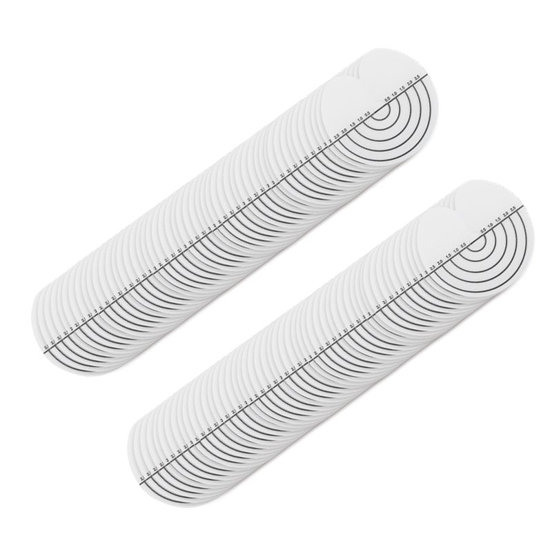 100Pcs Hair Heat Shield Guards with Scale Single Hole PVC Clear Fusion Glue Protector Hair Extension Tools for Hair - Image 2