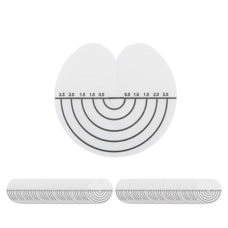 100Pcs Hair Heat Shield Guards with Scale Single Hole PVC Clear Fusion Glue Protector Hair Extension Tools for Hair - Image 4