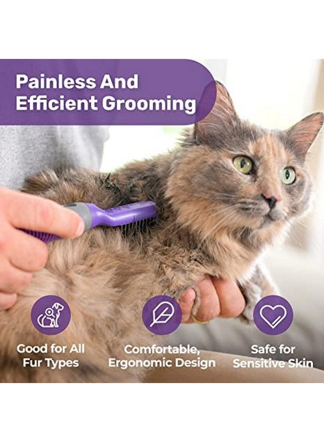 Hertzko Dog Mat Remover  Dematting Comb For Cats, Dogs, Small Animals  Cat Matted Fur Remover  Dog Dematting Tool, Dog Brush For Tangles & Knots For Long & Short Haired Dogs (Large) - Image 3